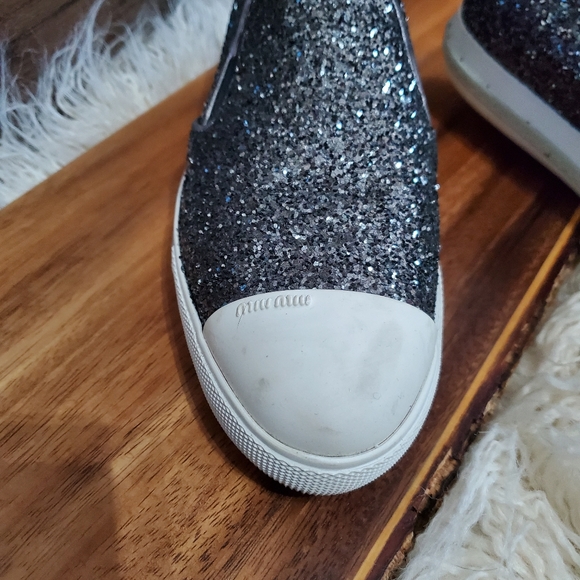 Miu Miu Calzature Donna Glitter Sneaker - Picture 3 of 6
